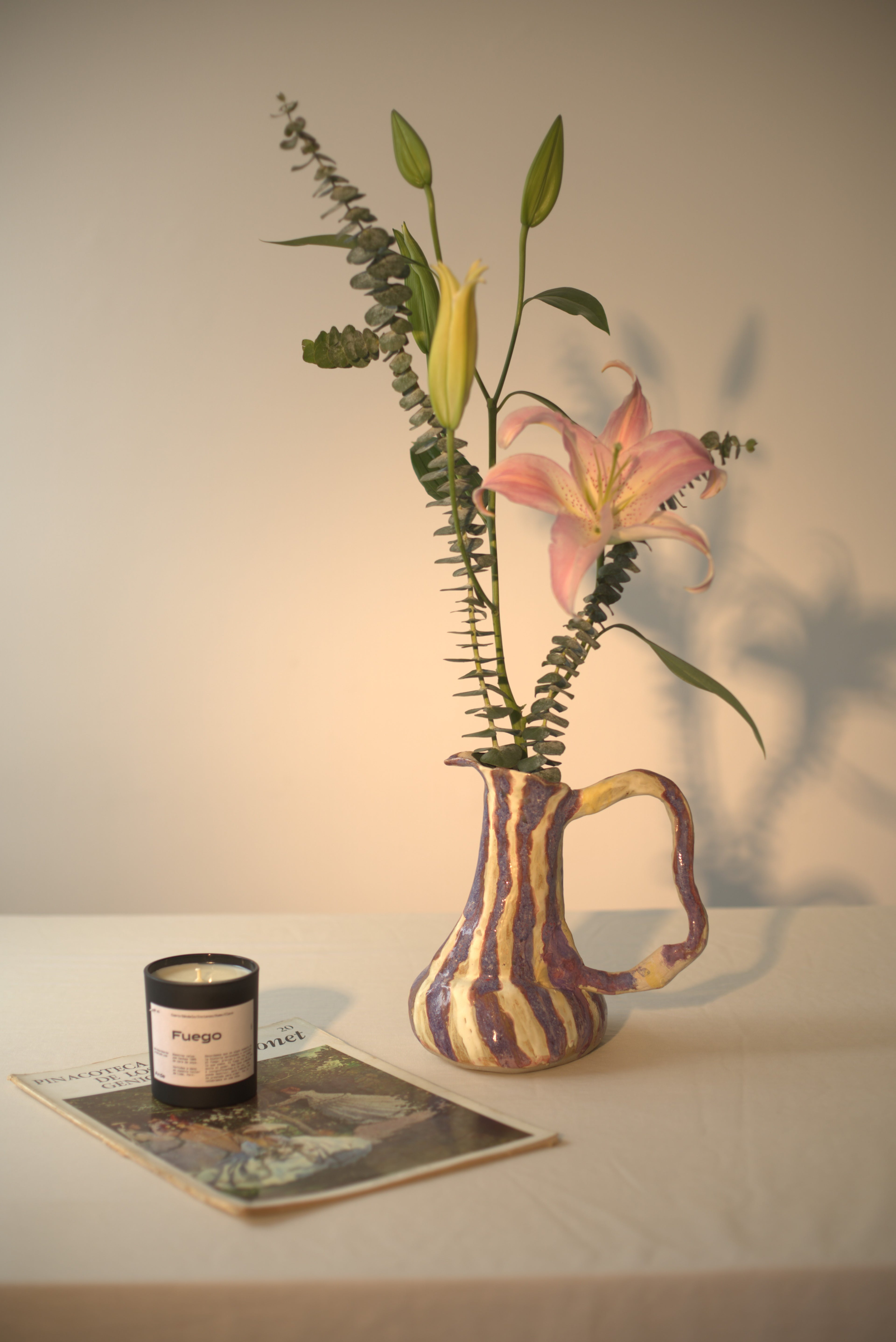 Jarra Amarillo Lila