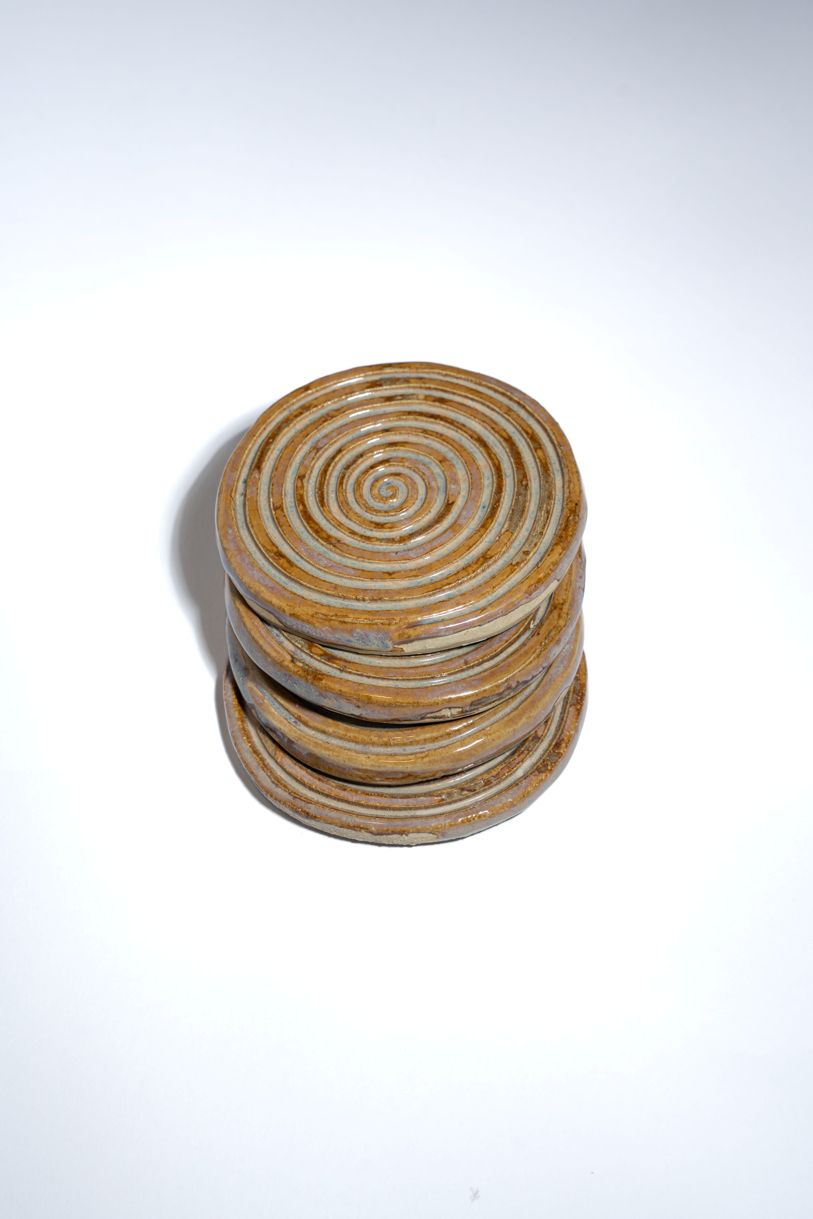 Posa vasos espiral